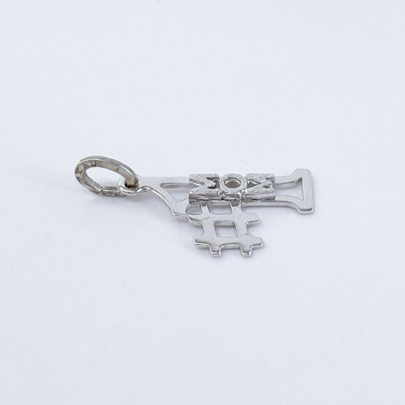 Vintage Beau Sterling Silver 925 "#1 Mom" Pendant - Picture 3 of 6